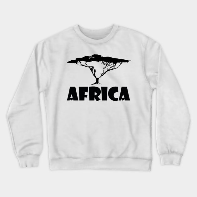 African Continent Tree Crewneck Sweatshirt by Killer Rabbit Designs